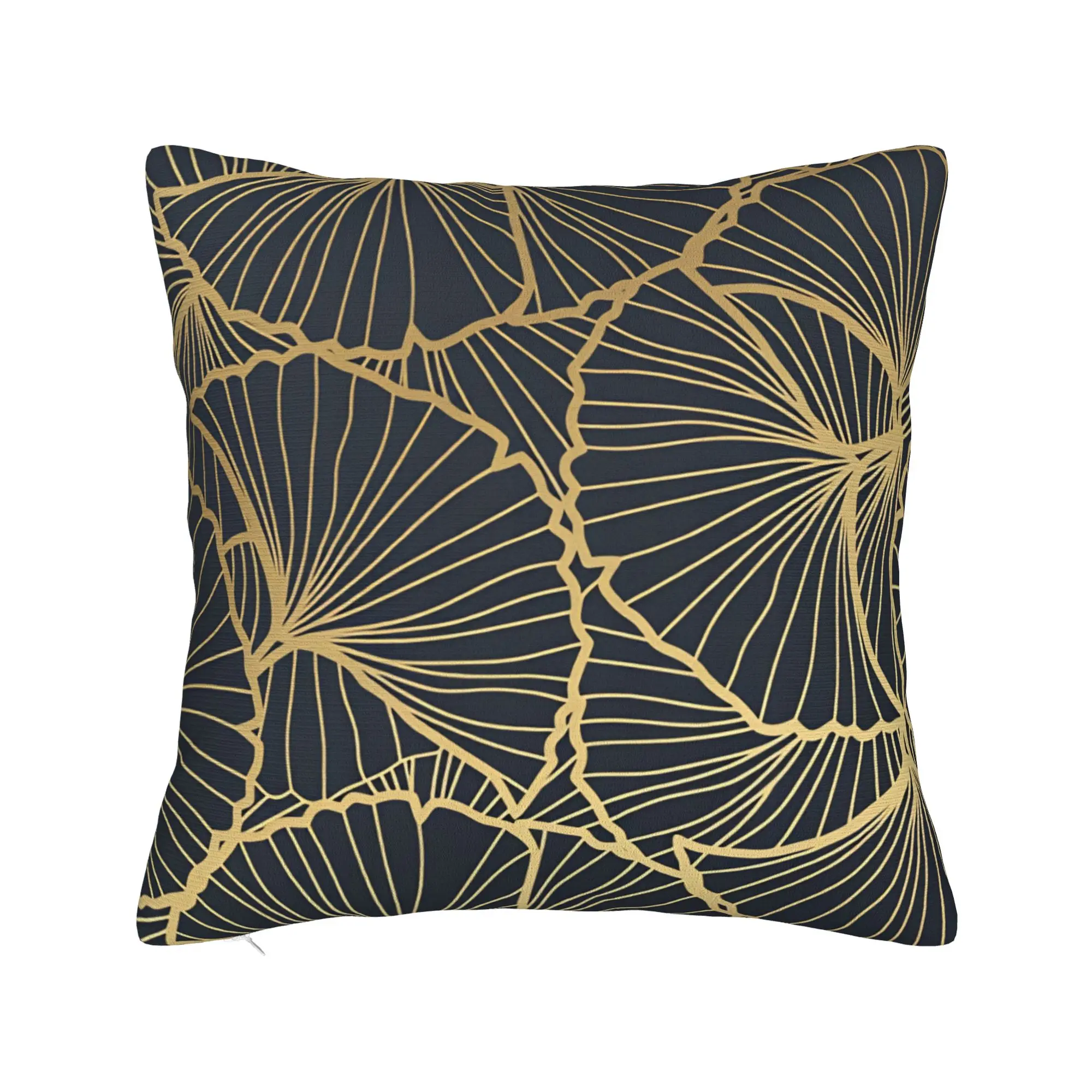 Pillow Cover Ginkgo Leaves  Vintage Pillow Case For Chair Sofa Home Decor Pillowcases