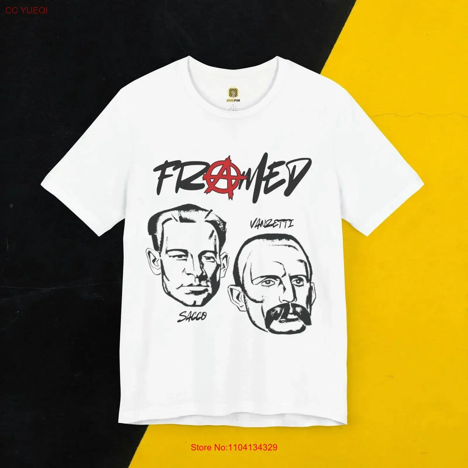 Sacco Vanzetti T Shirt 1920s anarchist political prisoners vintage radical history labor movement protest tee vintage Washed
