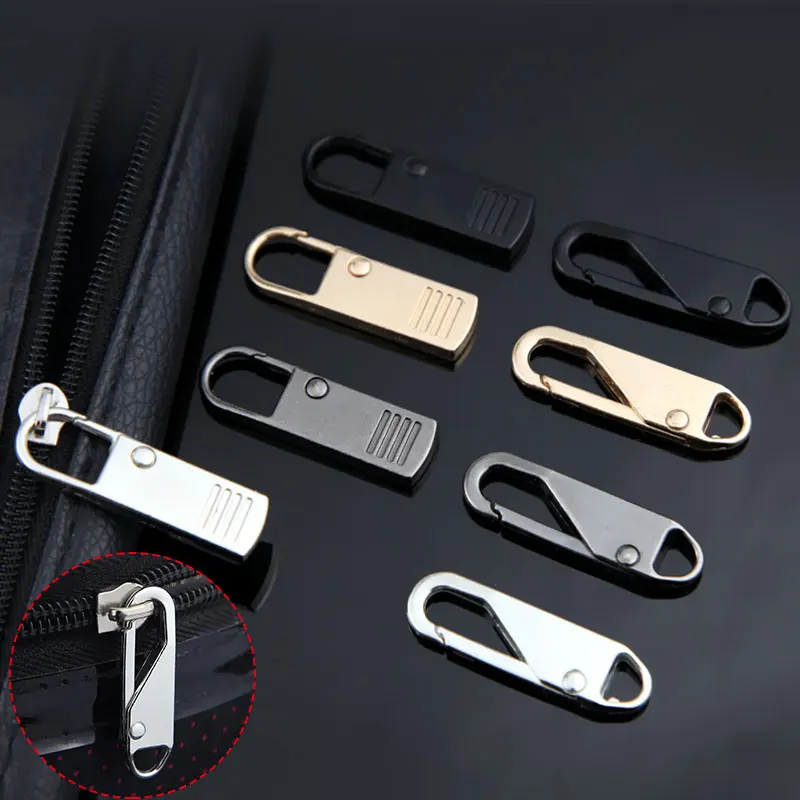 Zipper Head Metallic Luggage Accessories Metal Zipper Puller Detachable Zipper Puller Down Jacket Coat Zipper Puller Bag