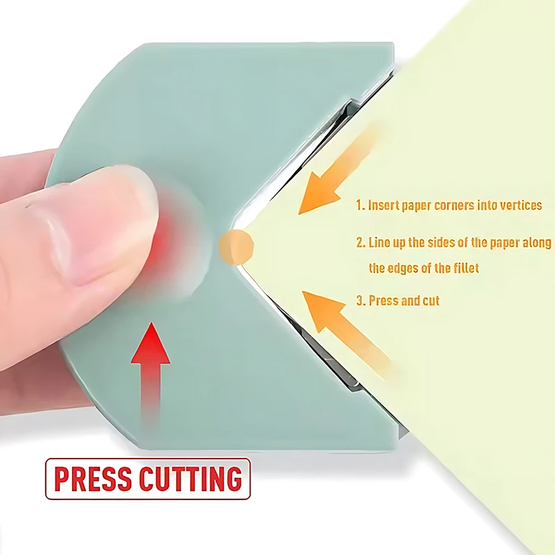 1 قطعة قاطع دائرة المحمولة المحمولة 4 مللي متر نصف القطر الزاوية آلة مستديرة ل ورقة صور بطاقة بريدية سجل القصاصات مكتب لتقوم بها بنفسك أداة للحرف اليدوية ZYF #5