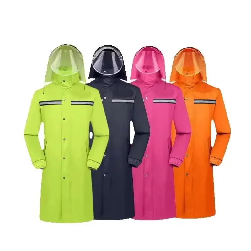 Reflective Raincoat Print Logo For Men Women Outdoor Riding Camping Windproof Waterproof Clothes Road Rescue Coat Top