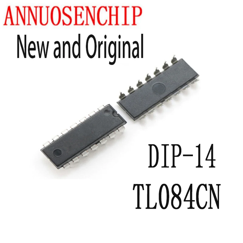 10PCS New And Original DIP14 TL084 DIP 084CN DIP IC TL084CN