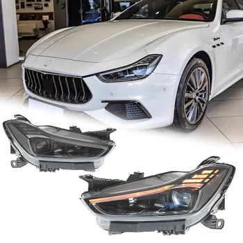 Styling LED HeadLights for Maserati Ghibli 14-19 new style led DRL Car head lamp Assembly Signal Auto Accessories Modified Lamp
