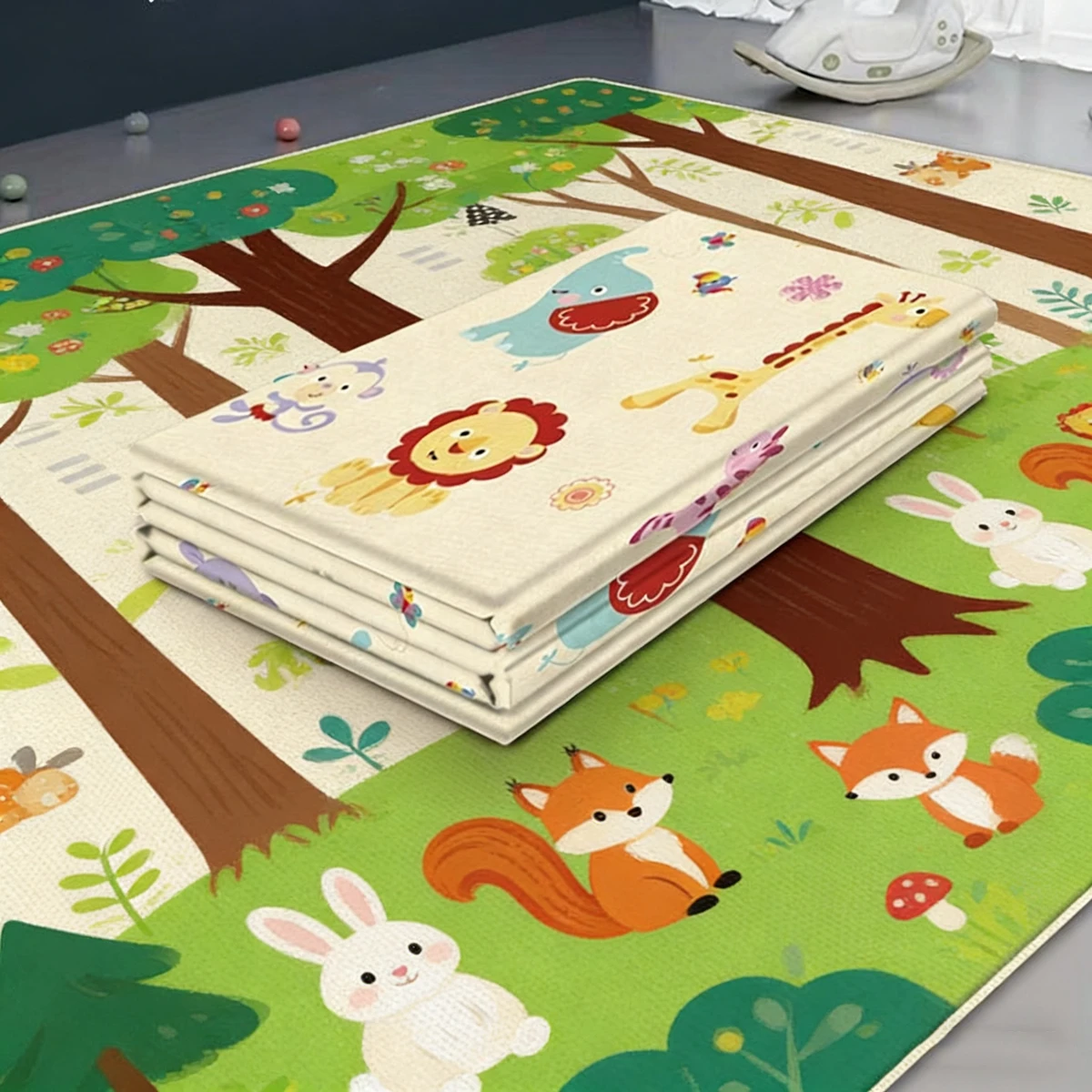 

Нетоксичный складной детский коврик для игр, развивающий коврик для малышей в детской, коврик для ползания, детский ковер для активных игр и развлечений, 180*100 см