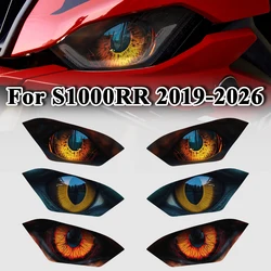 BMW S 1000 RR için S1000 RR S1000RR 2019-2022 2023 motosiklet far çıkartmalar aksesuarları ön Fairing kafa lambası Guard çıkartmaları