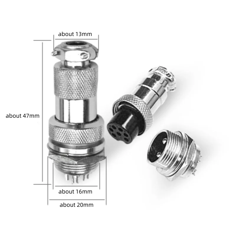 1set GX16 4 Pin Male Female Diameter 16mm L72 Circular Connector Aviation Socket Plug Wire Panel Connector High Quality