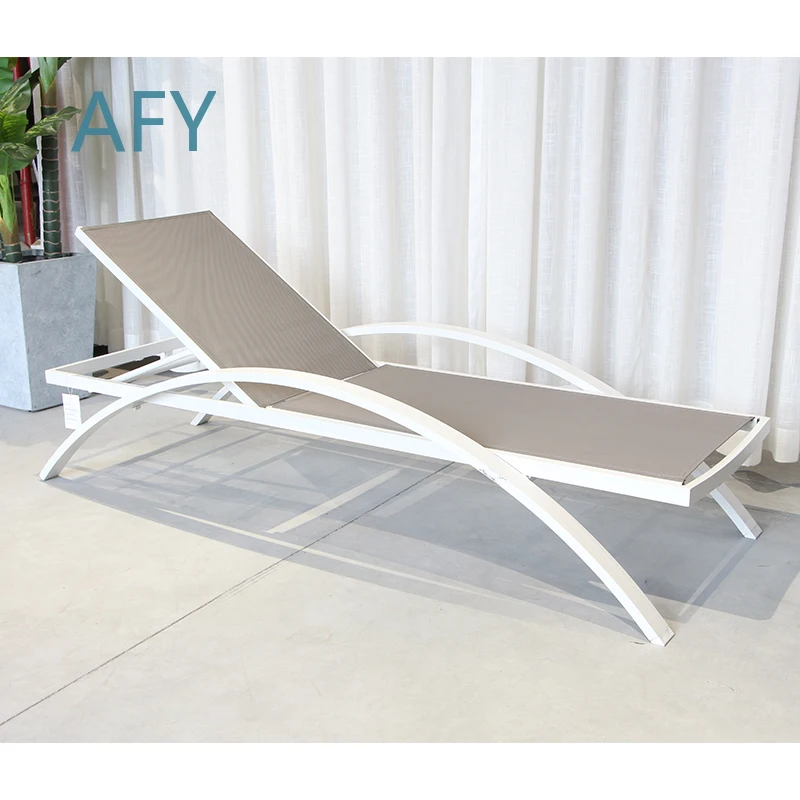 Foldable Sun Chair for Outdoor Patio Terrace Aluminum Lounge Chair for Pool Beach Garden Relaxation Portable Lightweight Sun