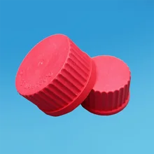 Screw-mouth bottle blue cap bottle open bottle reagent bottle cap tetrafluoro sealed silicone gasket gl14/gl18/gl25/gl32/gl45