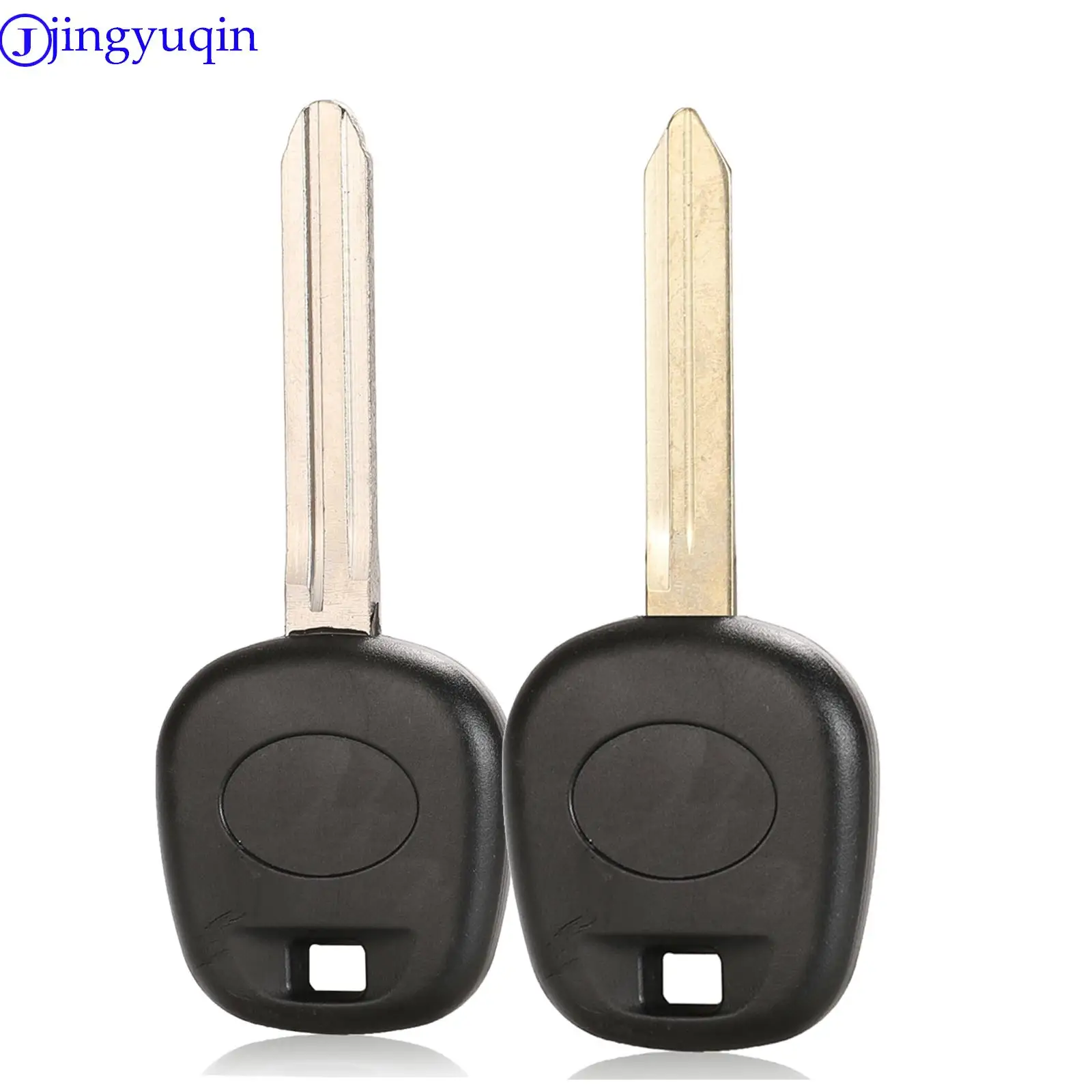 

jingyuqin Transponder Blank Key Shell For Toyota Rav4 Prado Corolla Camry Reiz Highlander Yaris Corolla With TOY43 Blade