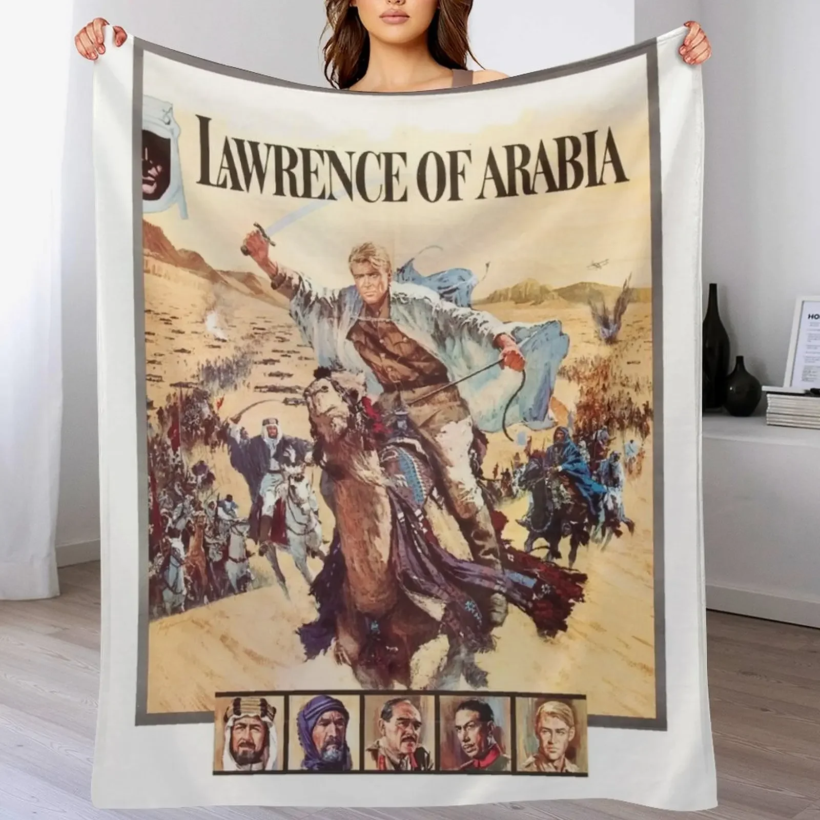 

Lawrence of Arabia Throw Blanket Hairy Luxury Designer Plush Giant Sofa Blankets