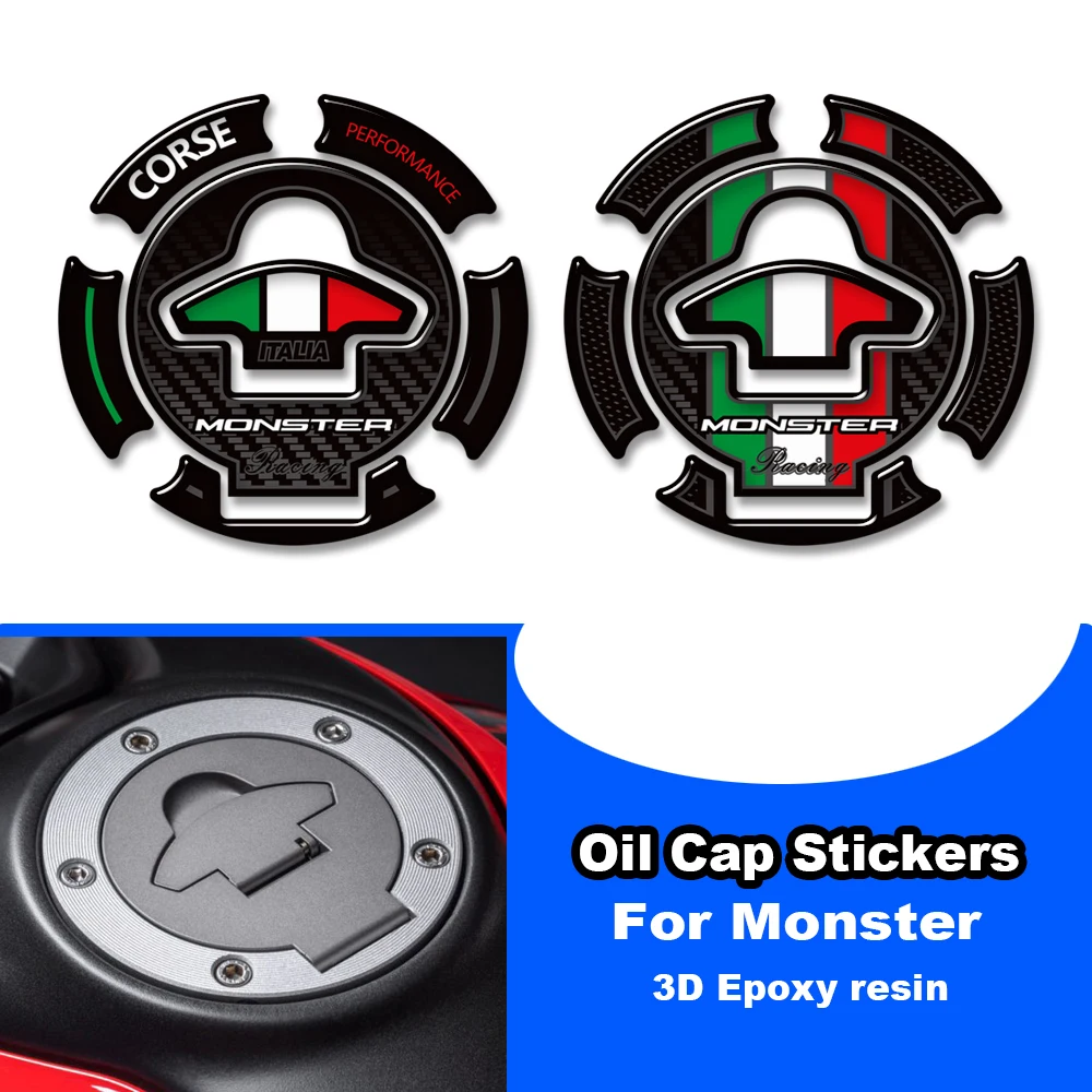 

For Ducati Monster 620 696 796 800 950 939 821 797 937 1000 1100 1200 SP Protector Tank Pad Gas Fuel Oil Cap Stickers Decals