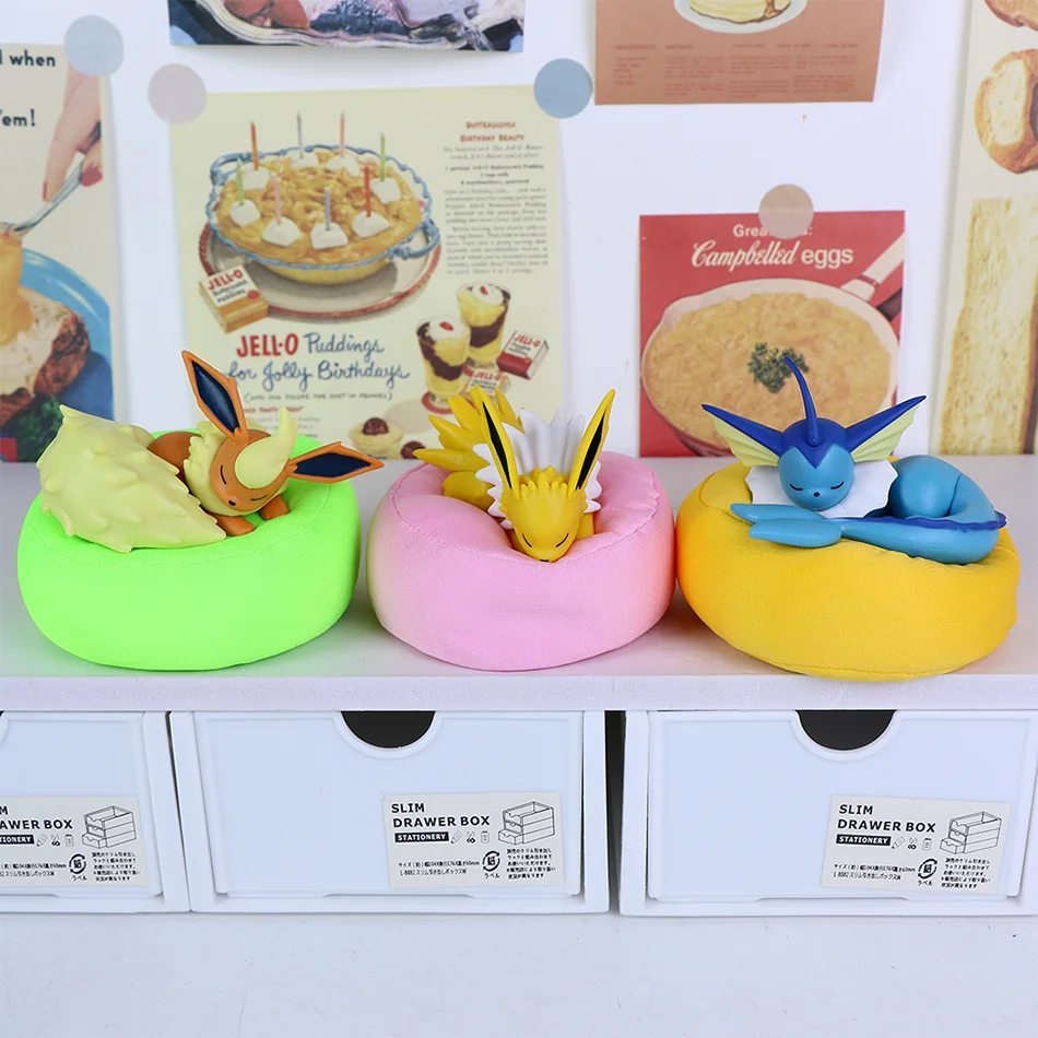 Anime Pokémon Blind Box Eevee Familie Schlaf-Serie Figuren 1-9 Stück Eevee Schlaf-Serie Handpositioniertes Spielzeug Geschenk für Freunde – Detail 4