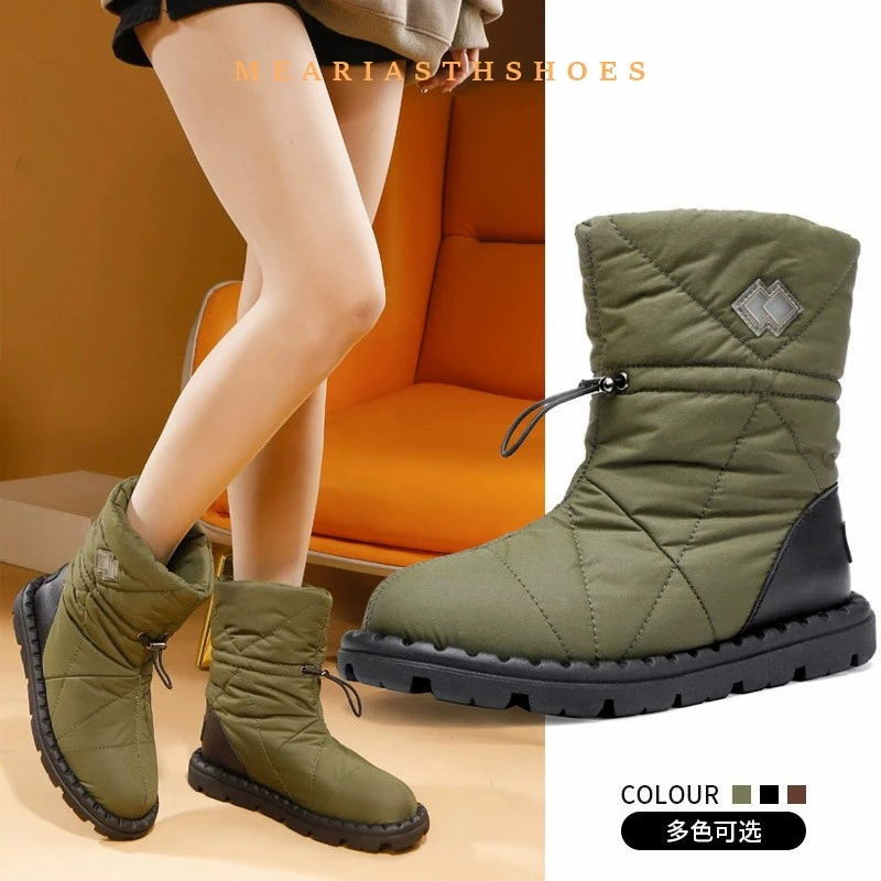 

Ins men and Women Ankle Boots Snow Boots Winter Warm Wool Insole Snow ski Boots Female Fashion Short Shoes Woman Platforms Boots