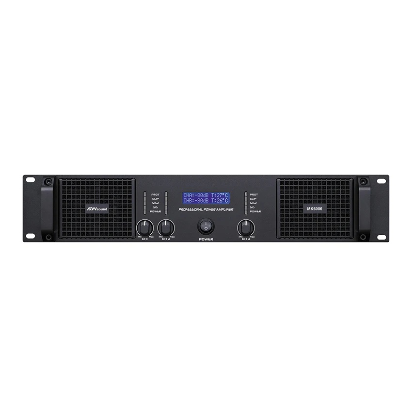 New Style 800W 600 Watts 8Ohm 2U 3 Channel Dj Equipment Speaker Amplifier Subwoofer Dual 15 Inch SPEAKER