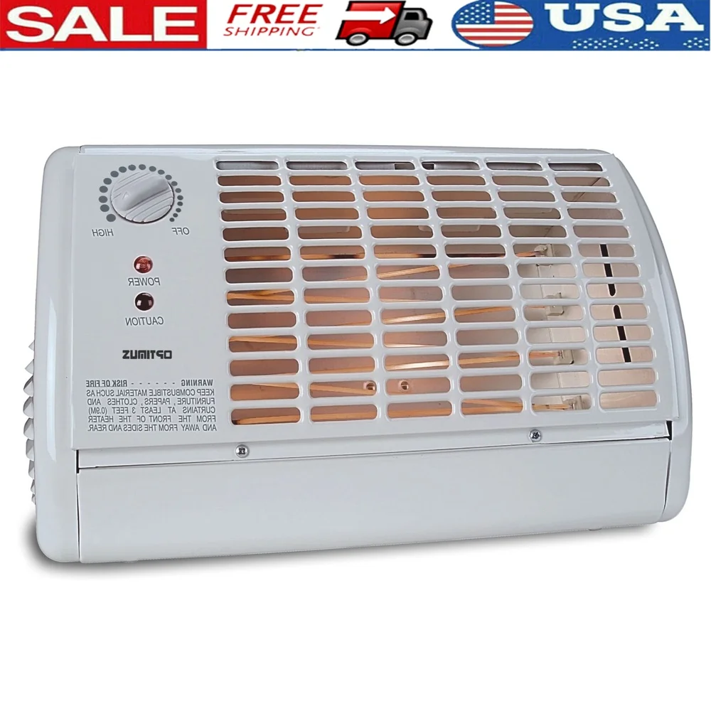 

Портативный электрический излучающий обогреватель с термостатом, вентилятор 1320 Вт, принудительный нагрев, регулируемая температура, функция безопасности для использования в помещении