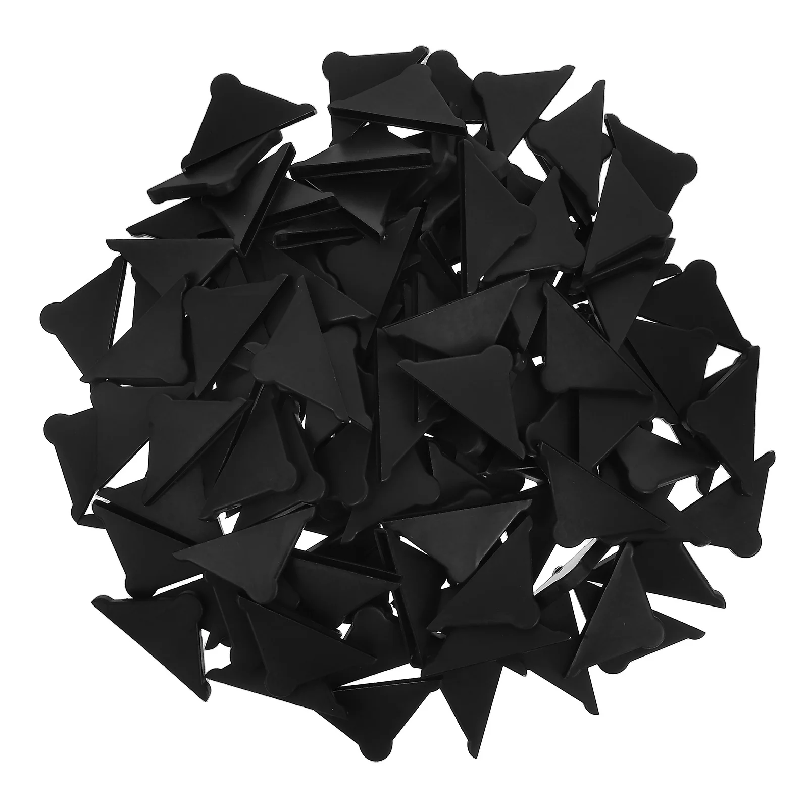 100pcs Corner Protectors Triangle Plastic Edge Guards For Glass Sheets Tempered Glass Mirror Cover Bumper Safety Guard Trim