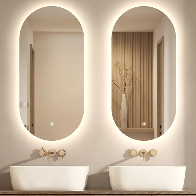 

Touch Switch Shaving Aesthetic Bathroom Mirror Illuminated Lights Espelho Para Banheiro Bathroom Accessories