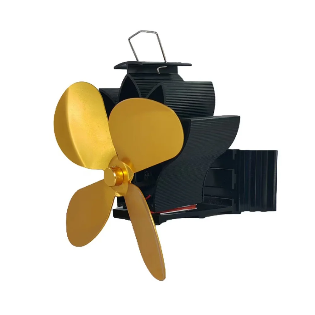 Cold Weather As Shown Lotus Clamp Fan Efficient Fireplace Fan For Home Heat Distribution Thermal Powered Versatile Installation