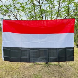 Yemen flag 90 × 150cm high quality polyester double-sided penetrating Yemen flag hanging decorative flag