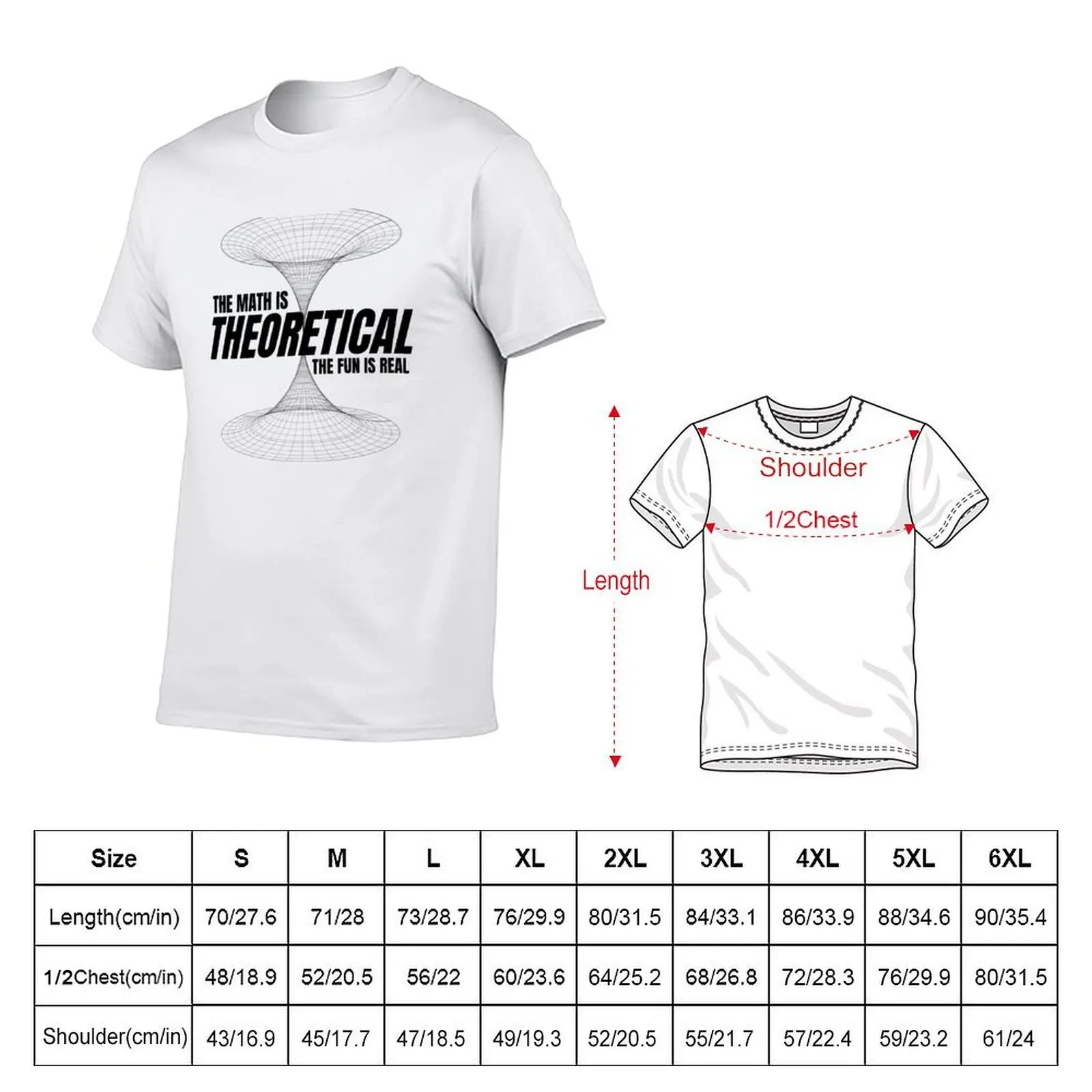 The Math Is Theoretical The Fun Is Real Funny Math Lover T-Shirt quick-drying oversized t shirt fruit of the loom mens t shirts