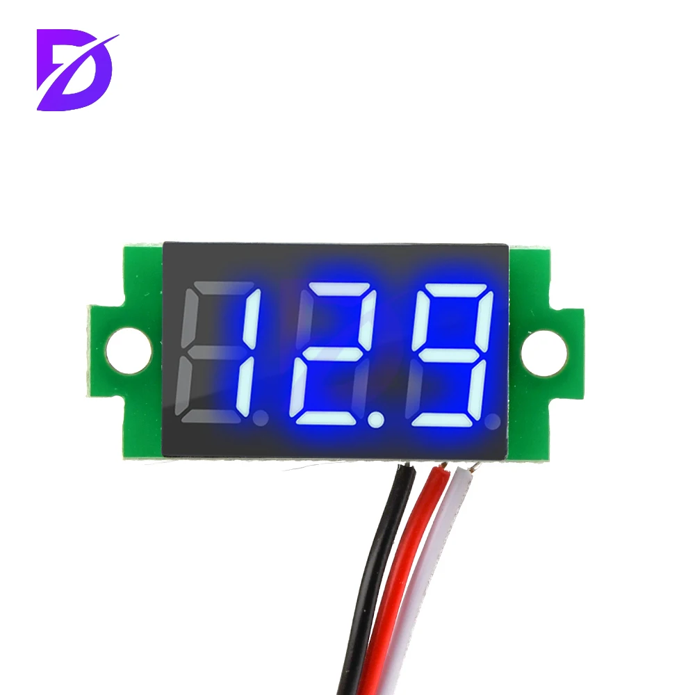 0,36 Zoll DC 4,7-32 V 2 Drähte Mini Digit Display Voltmeter Mini LED Digital Panel Volt Spannung Meter Instrument Auto 12 V 24 V