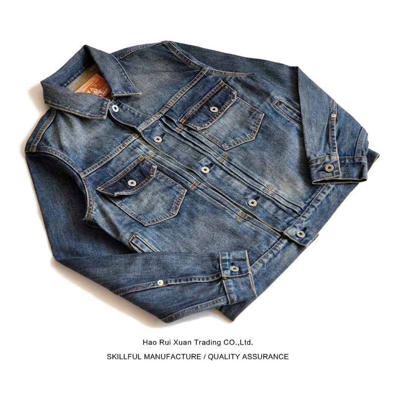 

Waed Vintage Cotton Jaet Men's Spring Autumn Outerwear Youth Trendy Long Sve Flip Collar Single Button Closure Workwear