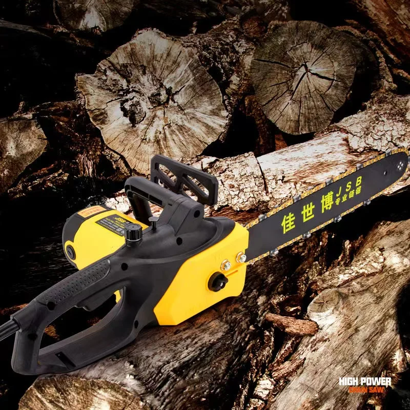 2200w 220v Corded Electric Chainsaw 16-inch Handheld No Refueling Electric Chain Saw With Low-kickback Fast Cutting Tool