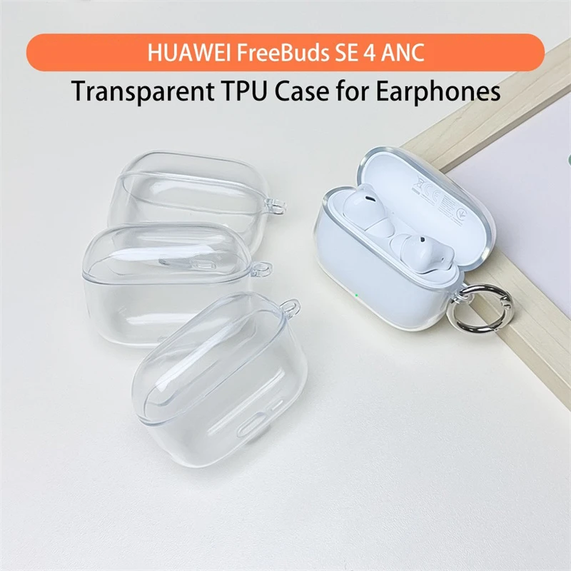 حافظة سكينلي لهاتف هواوي FreeBuds SE 4 ANC غطاء شفاف أصلي من السيليكون الشفاف لهاتف هواوي FreeBuds SE 4 ANC غلاف خلفي #3