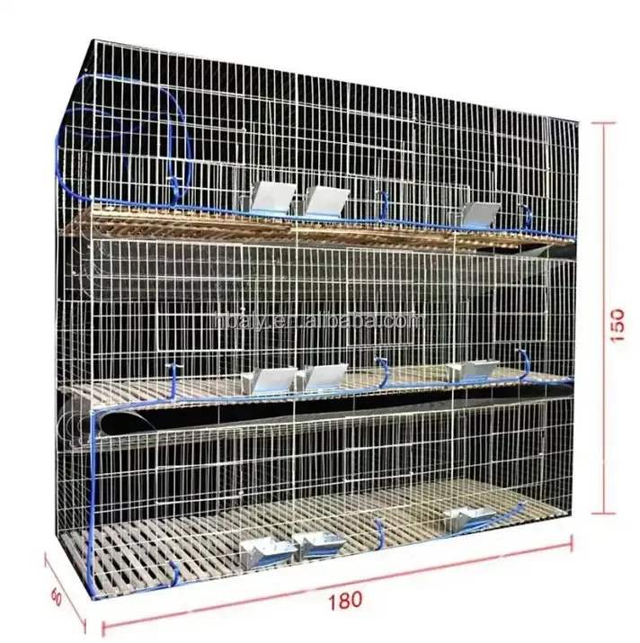 

Durable Rabbit Farm Galvanized Wire Mesh Mother And Baby Rabbit Cage Commercial Rabbit Cage With Stand