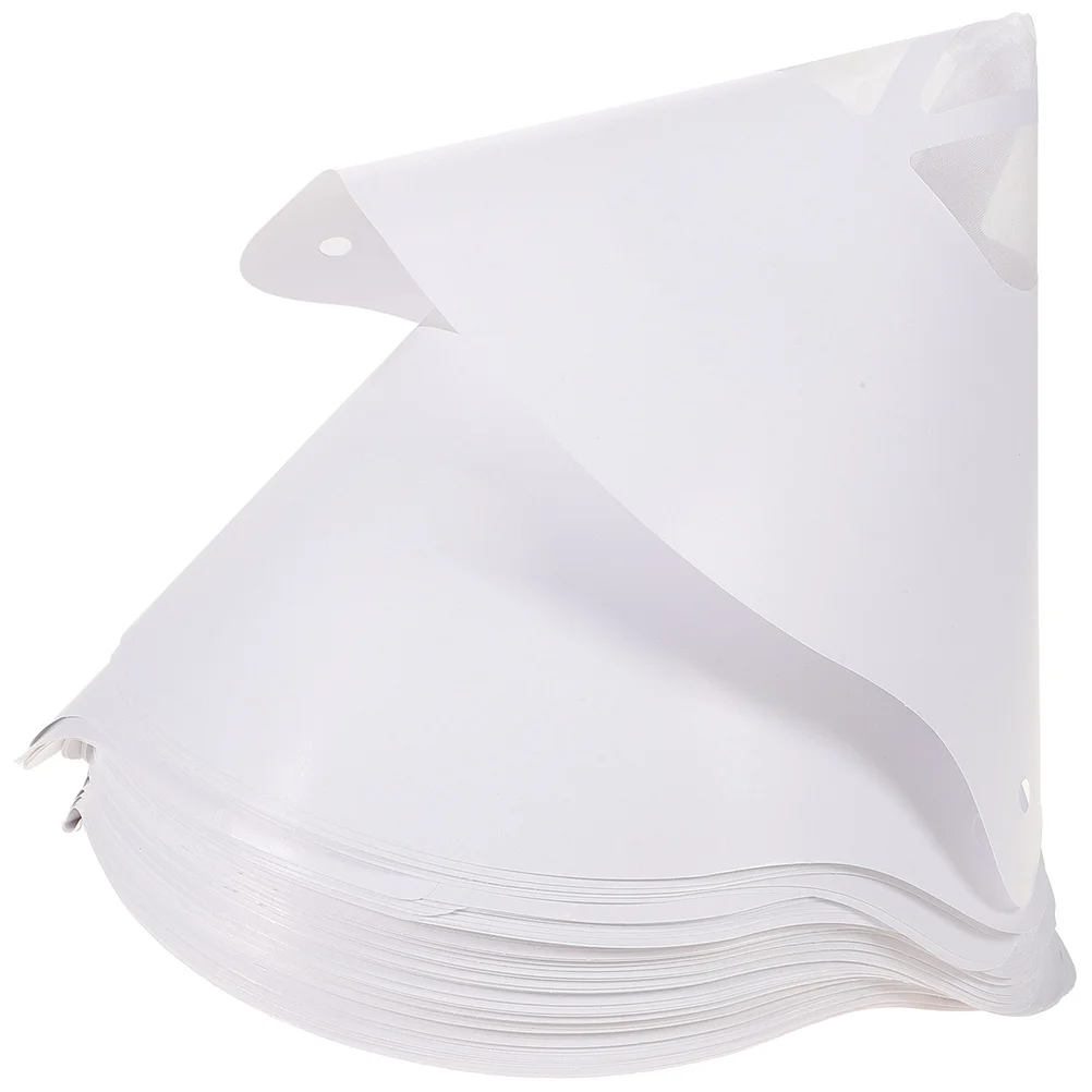 

50 Pcs Disposable Funnel Automotive Automobile Oil Filter Strainer Car with Mesh for Paint Cone