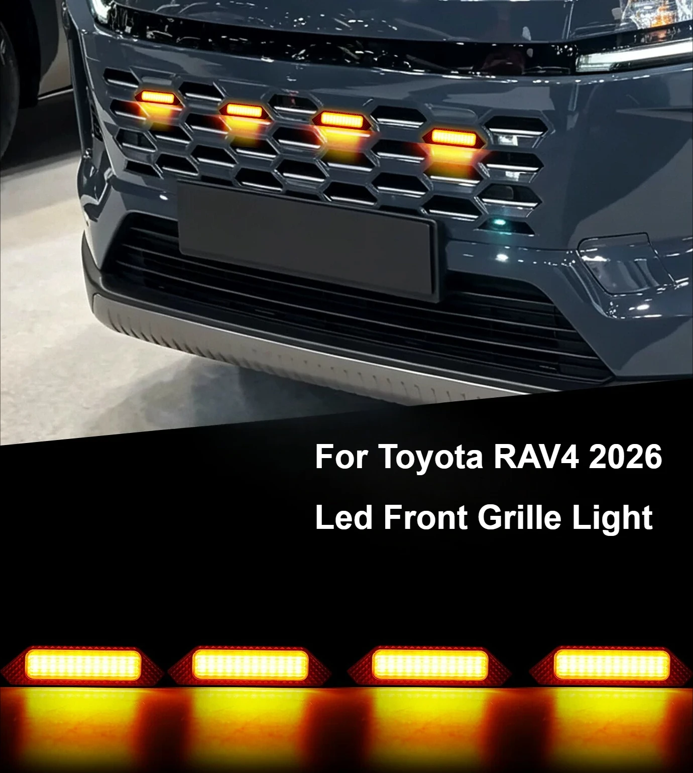 pour-toyota-rav4-2026-accessoires-de-modification-de-la-calandre-avant-avec-feux-de-jour-led-jaunes-et-feux-d'avertissement