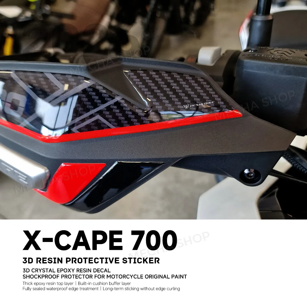 For Moto Morini X-CAPE 700 2025-2026 Passenger Handles 3D Stickers