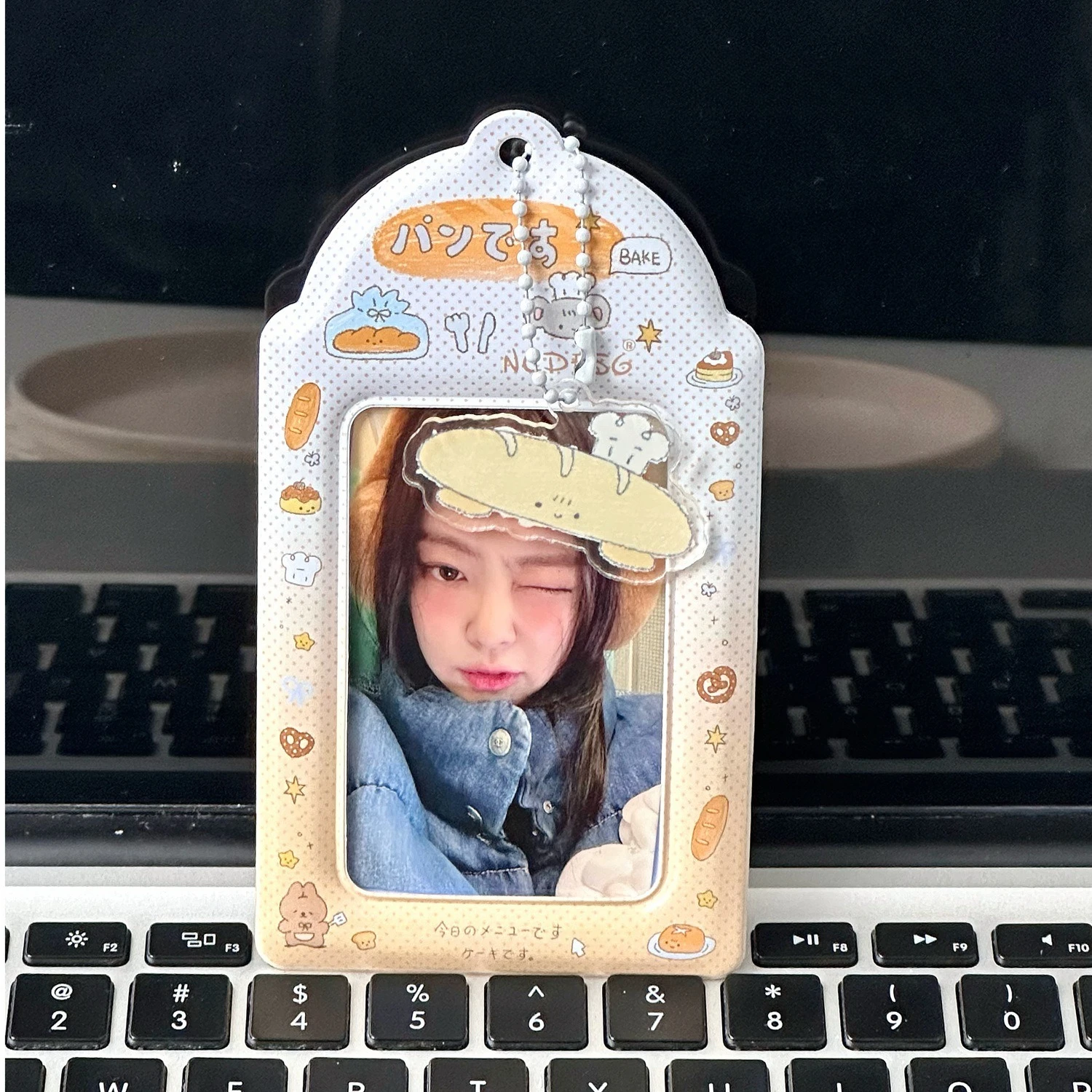 Cute Cartoon PVC Photocard Holder Kpop Idol Card Protector ID Case Pendant image 3