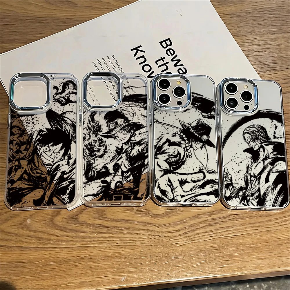 HOT Anime Ones Pieces Phone Case for Samsung Galaxy S26 S25 S24 S23 S22 S21 S20 Note20 FE Ultra Edge Plus 4G 5G Transparent