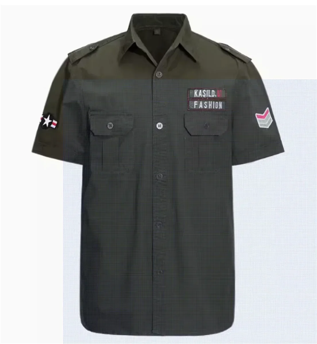 เสื้อทหารแขนสั้นเยอรมันสมัยสงครามโลกครั้งที่สอง ปี 2026 สำหรับผู้ชาย