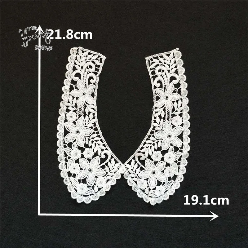 Best Vendita Cucito Lace Applique Scollo Splendidamente Decorate Fai da Te Guarnizioni Tessuto Del Ricamo Del Merletto Del Collare Accessori di