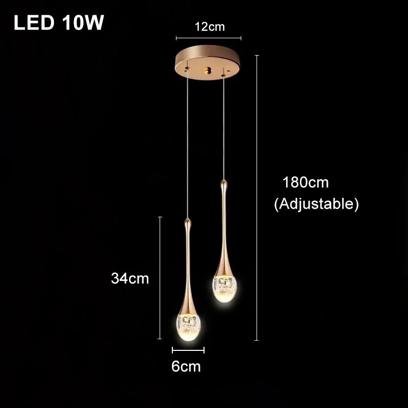 Moderne Bubble Crystal Hanglampen Indoor Hanglamp Voor Keuken Eiland Eetkamer Woonkamer Bar Café Hanglamp Home Decor