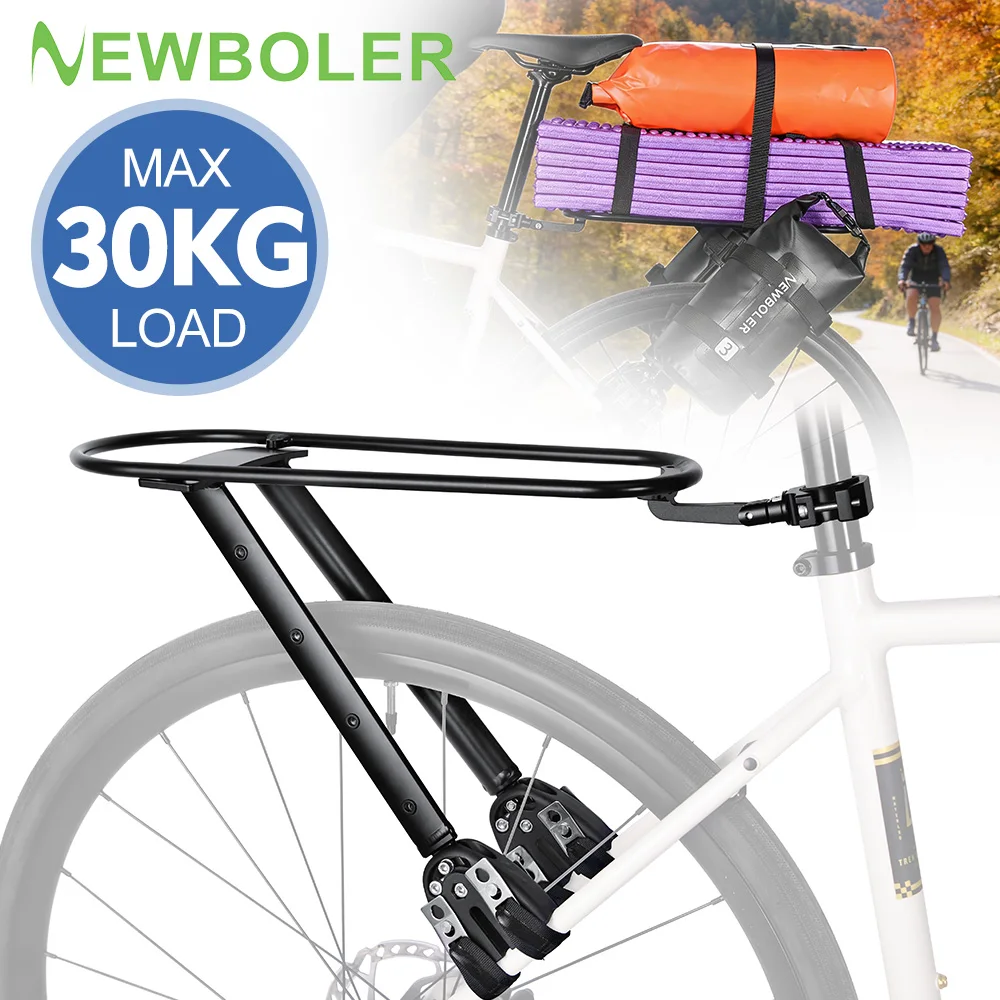 

Adjustable Aluminum Alloy Bicycle Luggage Carrier Gravel Bike Universal Bike Rear Shelf Front Fork Shelf Bag For Bikepacking