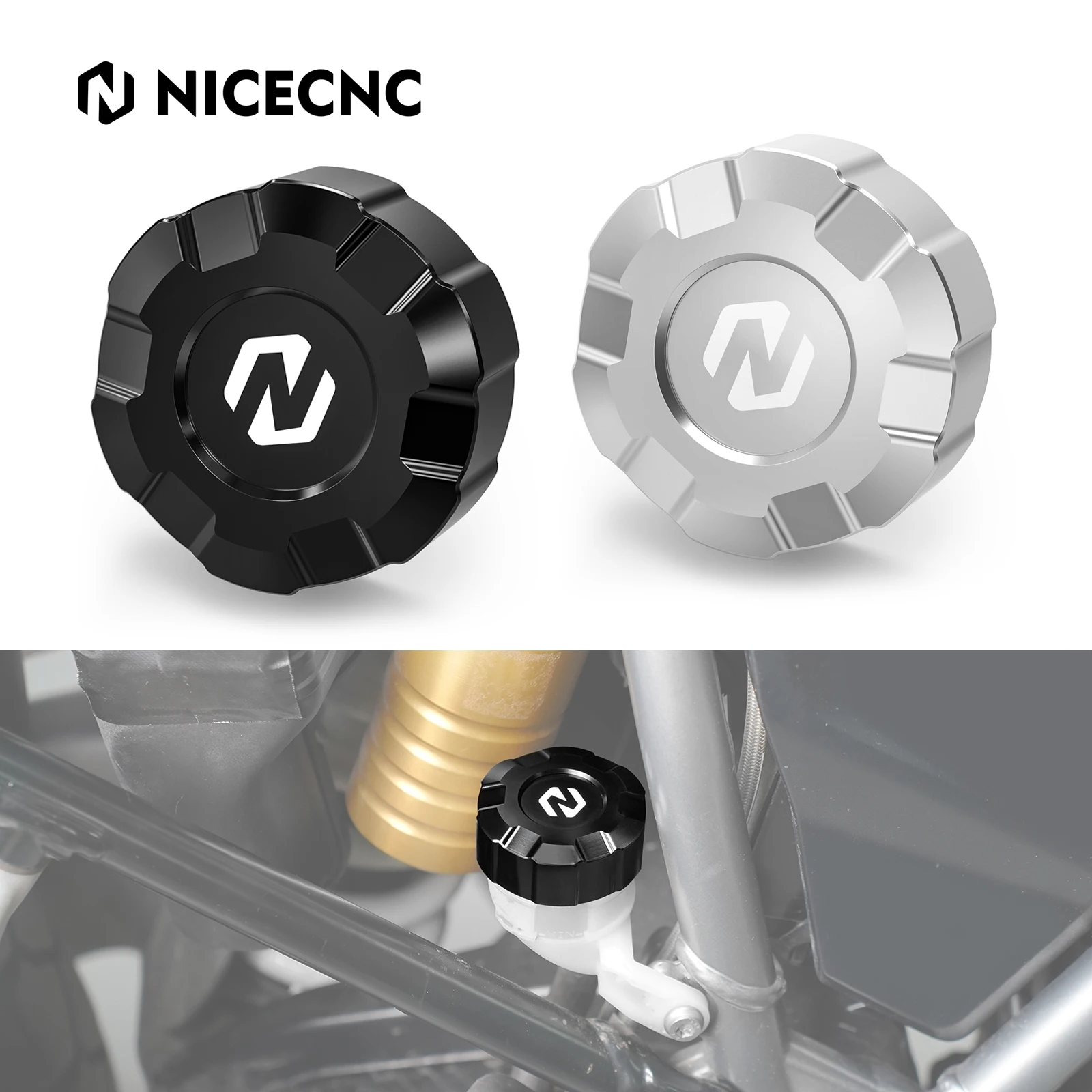 

Motorcycle Rear Brake Fluid Reservoir Cap for BMW R1250GS/Adventure R1250 GS R1250GSA R1250GS ADV 2019 2020 2021 2022 2023