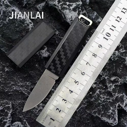 Carbon brazed EDC knife for outdoor survival equipment emergency tools military tactical pocket knife high-quality men's knife