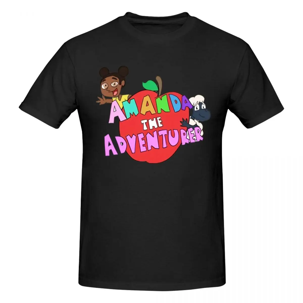 Men Amanda The Adventurer Cartoon Fun T Shirt Streetwear Oversized Cotton Custom Sleeve T Shirts For Men