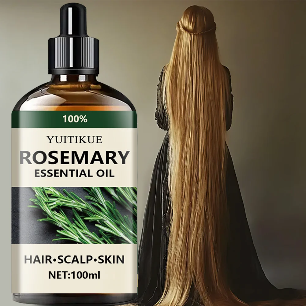 Bild 4: YUITIKUE 100 % reines ätherisches Rosmarinöl 10 ml – für Haarwachstum, Kopfhautpflege, Haut und Heimwerken, natürlich und unverdünnt