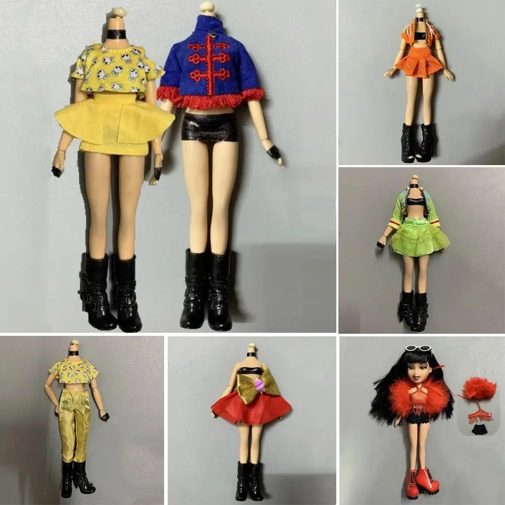 Fashion Doll T-shirt Skirt Casual Wears Cute Party Outfit Clothes Kids Toys DIY Accessories for 1/6 BJD 27~28cm Doll
