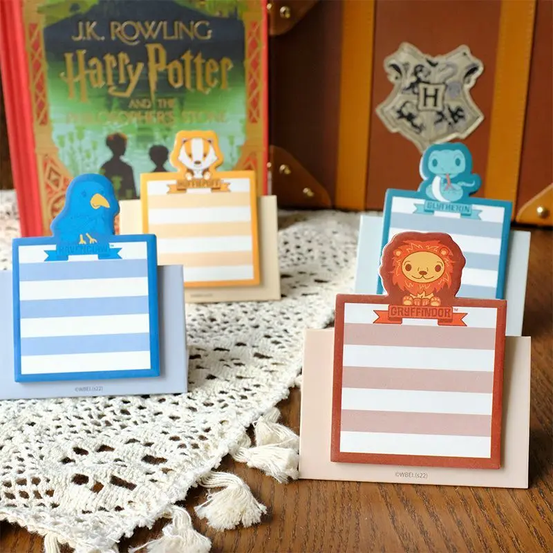 Bloc de Notas Adhesivas Oficialmente Licenciado de Harry Potter, Bonito Bloc de Notas Autoadhesivo, Bloc de Notas Exclusivo del Mundo Mágico para Fans