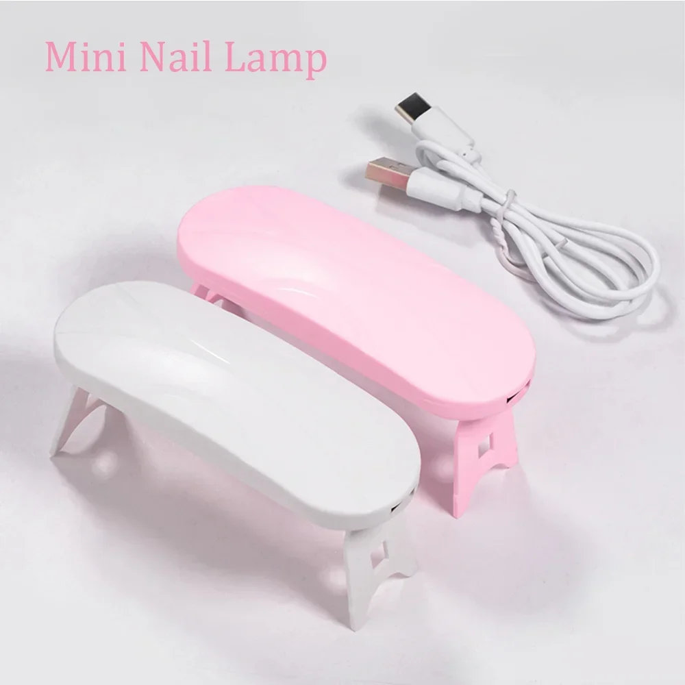 

LULAA Mini 6W Nail Dryer LED UV Lamp USB Gel Varnish Curing Machine Nail Art Equipment 3 LEDS Beads Manicuring Nail Tool Uv lamp