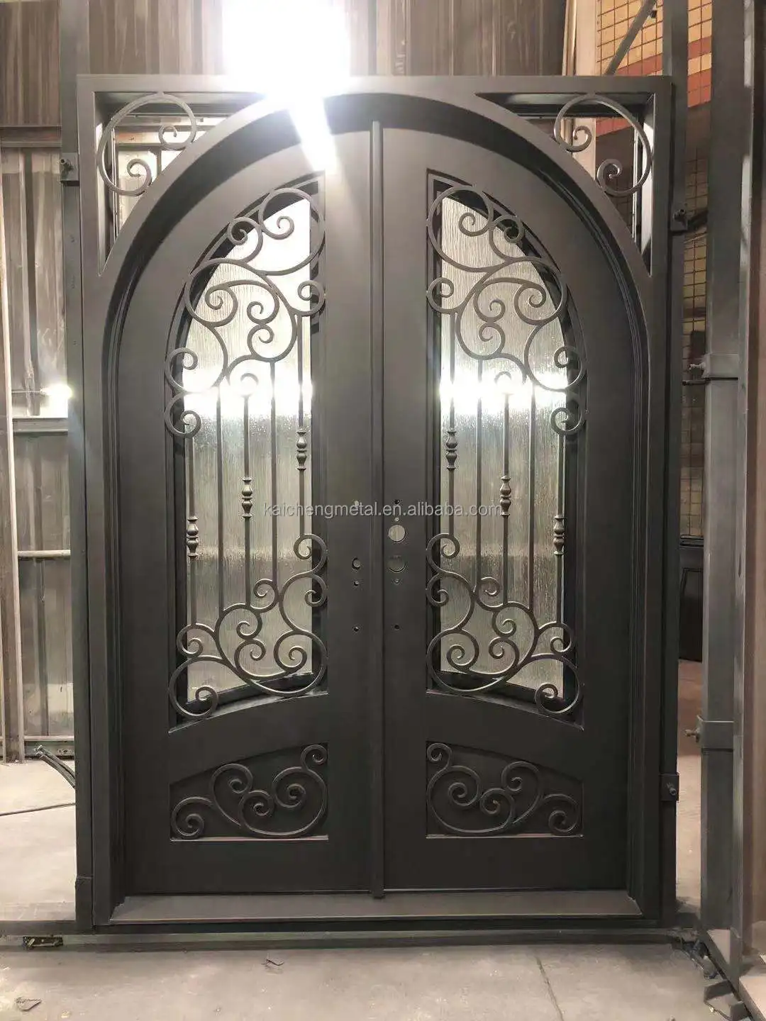 Reasonable Price   wrought iron door  iron entry door  modern iron entry door