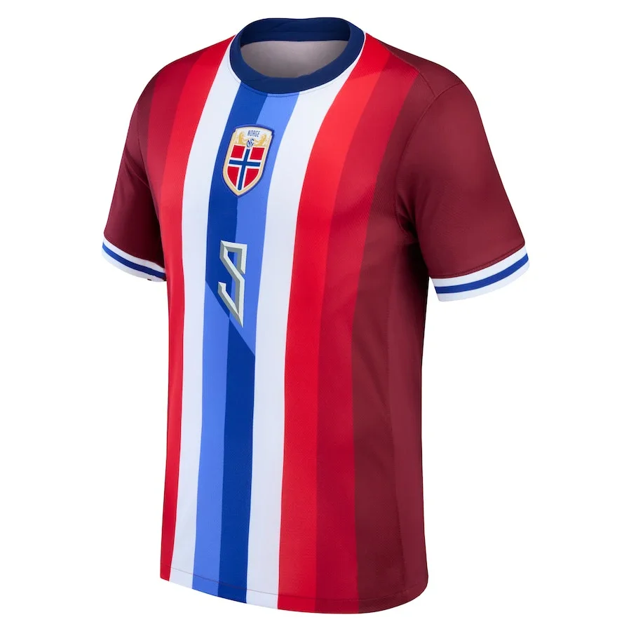Autumn Men Shirts Erling Haaland Norway National Team Home New Jersey T-Shirts Unisex Short Sleeved Outdoors Sports Shirt Jersey image 2