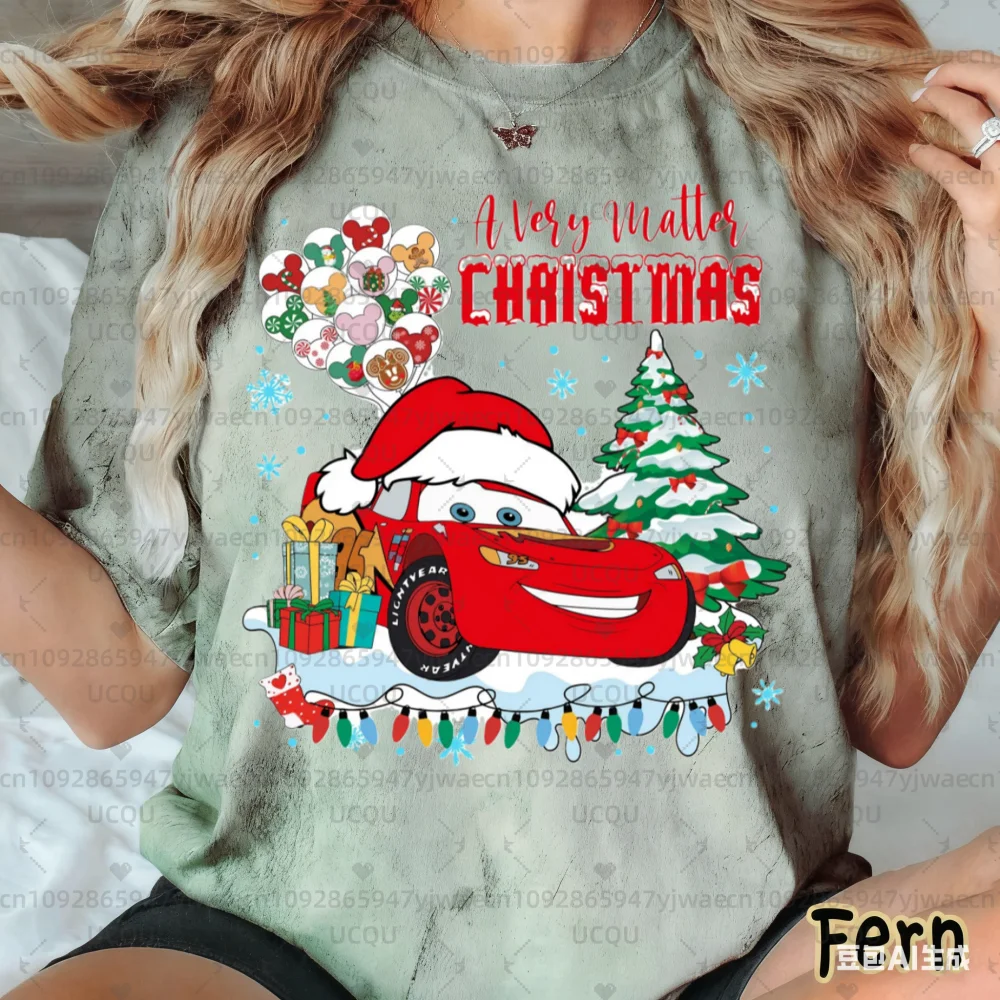 عيد الميلاد البرق ماكوين المرأة الرجال قصيرة الأكمام التعادل صبغ تي شيرت حفلة الهالوين المحملة جاك Skellington سالي صفر تي شيرت #2