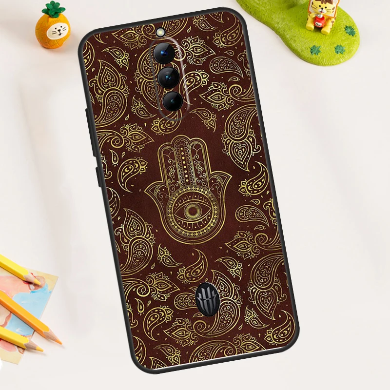 Hamsa Hand Of Fatima Art Case For ZTE Nubia Red Magic 8S 9S 10S 8 9 10 11 Pro Plus 5G 6R 6 7 6S 7S Pro 10 Air Cover - view 5