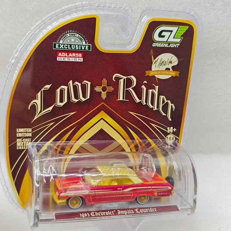 Greenlight 1:64 Scale 1963 Impala Lowrider Alloy Car Model Classics Adult Souvenir Gift Static Display